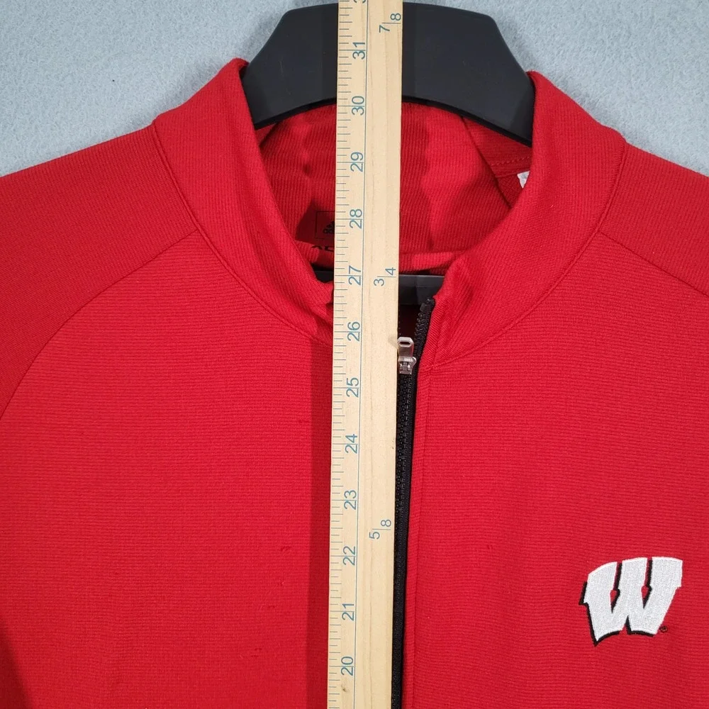 Adidas Pullover Men's XL Red Wisconsin Badgers Athletic‎ Performance Sweatshirt